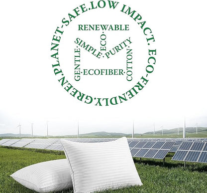 Threadmill Soft Bed Pillows Standard Size Set of 2 | Down Alternative Cooling Bed Pillow for Sleeping | Soft Pillows | 20 x 26 Hotel Pillow, Standard Pillows 2 Pack for Back, Stomach or Side Sleepers