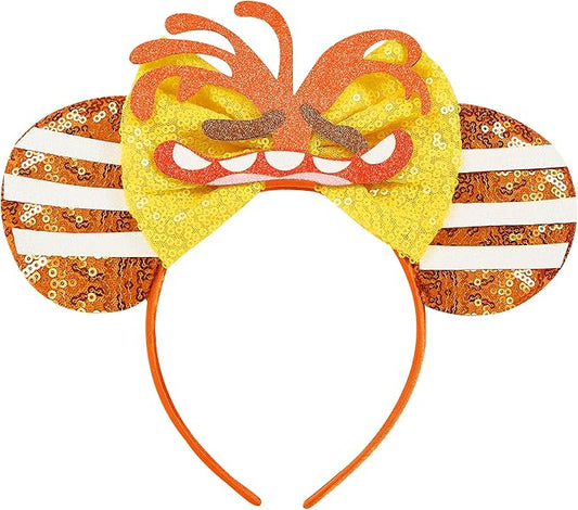 Mouse Ear Headbands,Sparkle Mouse Ears Headband for Women Girls Cartoon Princess Costume Cosplay Decoration (Anxiety)