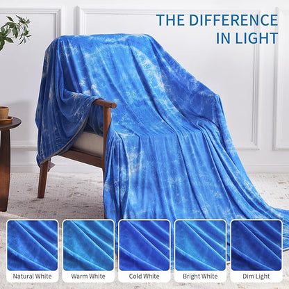 Guohaoi Cooling Throw Blanket for Hot Sleepers,Decortive Tie Dye,Arc-Chill Q-Max >0.5Cool Fiber,100% Oeko-Tex Certified,Lightweight Summer Cool Blanket for Ultra Cold Breathable,Keep Cool,60''x90''
