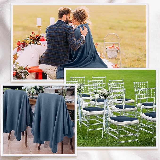 Kinlop Fleece Blanket Bulk 60 x 50 Inch Soft Lightweight Fleece Cozy Blanket Warm Throw Plush Pet Throw for Bed Couch Sofa Home Office Wedding Gifts Travel Camping(Gray Blue)