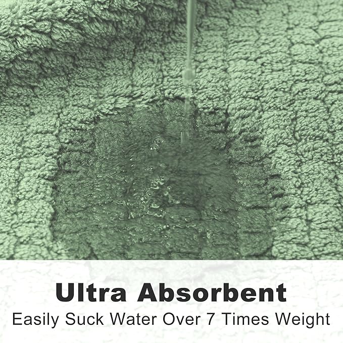 Men's Bathrobes with Hood, Soft Long Towel Robe for Men - Super Absorbent Quick Dry yet Warm