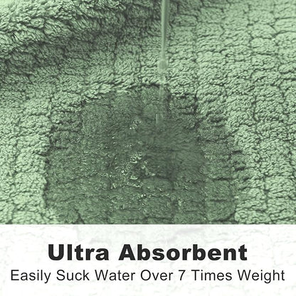 Men's Bathrobes with Hood, Soft Long Towel Robe for Men - Super Absorbent Quick Dry yet Warm