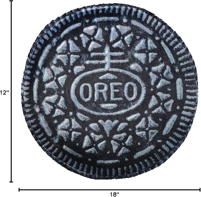 iscream Oreo Package 18" x 12" Pillow Set with Mini Oreo Cookie Pillows