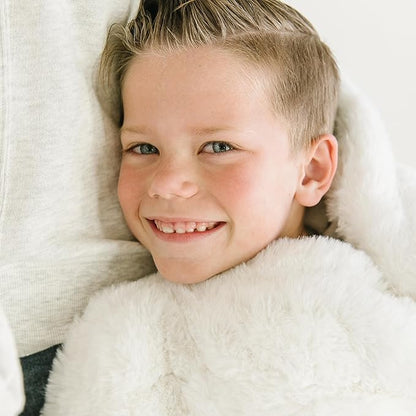 Minky Designs Polar Bear Minky Blanket – Ultra Soft Faux Fur Throw Blanket for Couch, Bed & Home – Fluffy, Warm & Luxurious – Chic Collection (X-Large, 60x84)