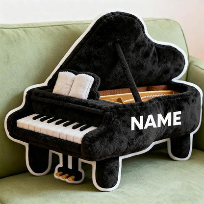 Custom Piano Shaped Pillow Personalized Double-Sided Printed Cute Pillow Customized Christmas Party Commemorative Gift Sofa Decorative for Boys and Girls 8-32in