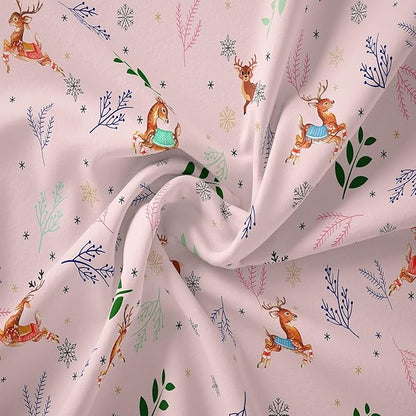 Tailor Shop Girls Pink King Size Comforter Set with 1 Comforter and 2 Pillowcases - Deer & Kids Bedding Sets