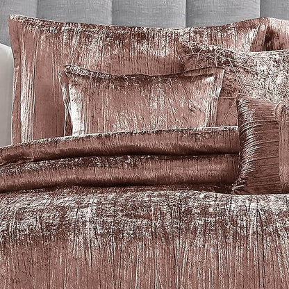 Riverbrook Home Turin Comforter Set, King, Blush, 7 Piece Set