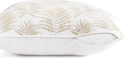 Tommy Bahama Throw Pillow Super Soft Constructions, Ideal for Couch or Bed, Tropical Home Essentials, 20" x 20", Field of Fronds Beige