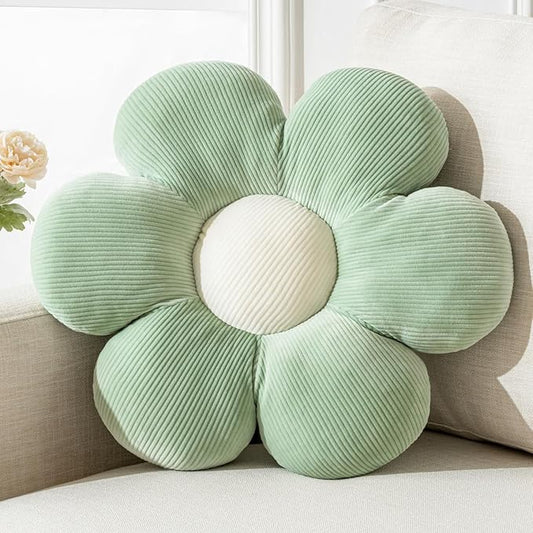 Cute Daisy Flower Shaped Throw Pillow - 19.6" Plush Cushion for Floor Seating and Home Decor