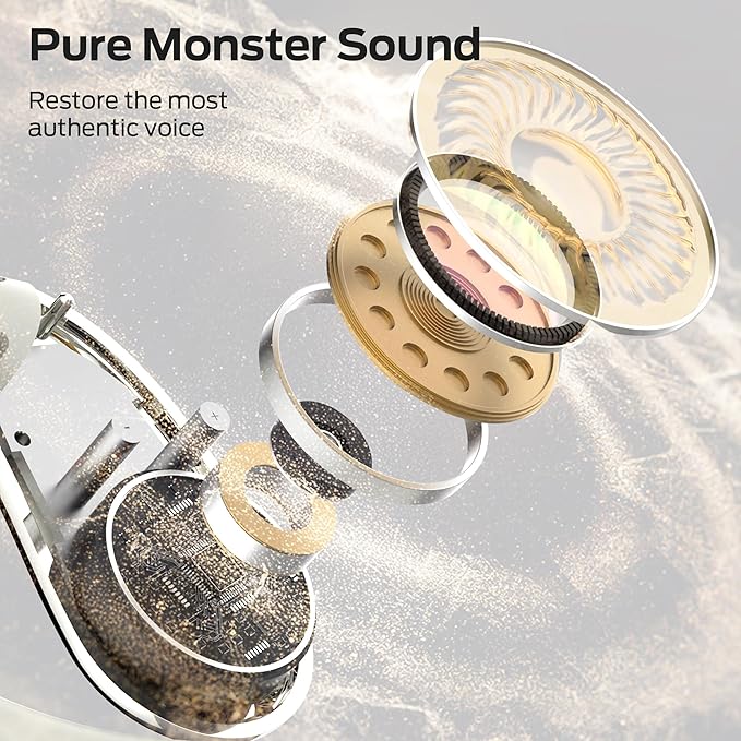 Monster Open Ear AC360, Wireless Bluetooth Rotary Earphone, with Lanyard, Upgraded Bluetooth 6.0, Touch Control, 24h Long Battery Life, IPX5 Waterproof,Long-Lasting Wear Without Fatigue