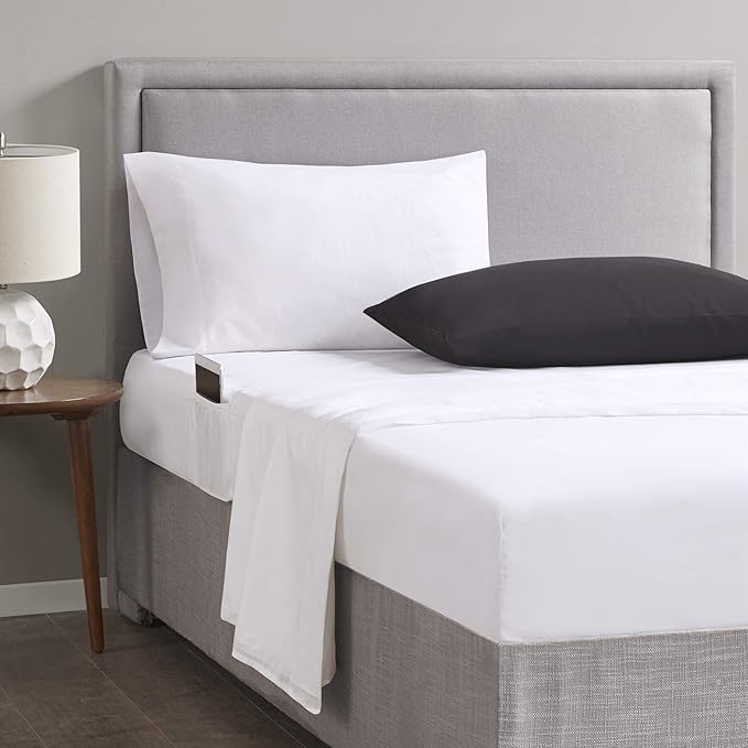 Comfort Spaces Bed in A Bag - Trendy Casual Design Cozy Comforter with Complete Sheet Set with Side Pocket, All Season Cover, Matching Shams, Twin XL (66 in x 90 in), Ava Medallion Black 6 Piece