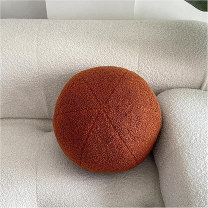 Caramel Ball Shaped Plush Pillow,Cute Soft Waist Rest Cushion,Home Decorative Throw Pillow Used to Add Comfort and Style to A Couch,Sofa,Or Living Room.