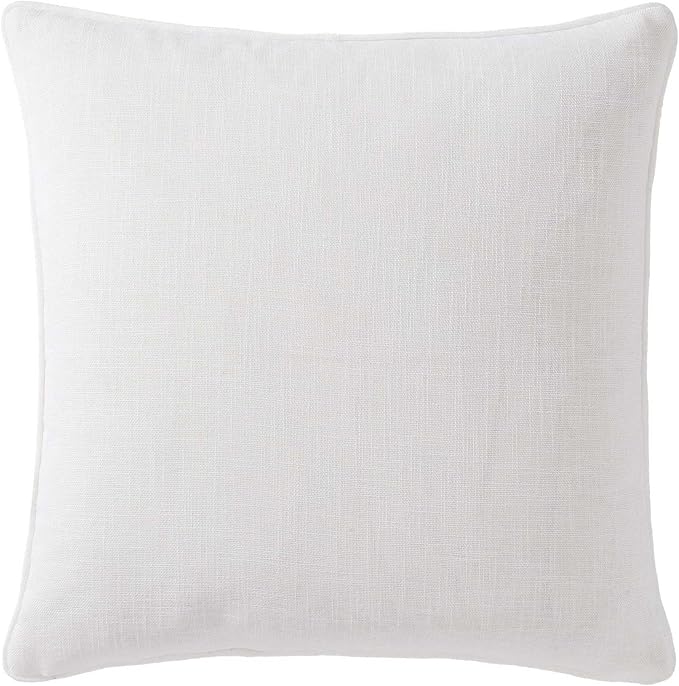 Tommy Bahama Throw Pillow Soft Cotton with Zipper Closure, Tropical Design, Ideal for Bed or Couch, 20" x 20", Coral Island Orange