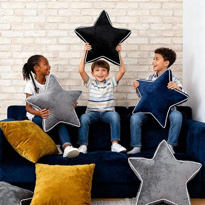 Star Pillow - Bedroom Décor Throw Pillows Navy Blue Decorative Pillow for Bed Couch