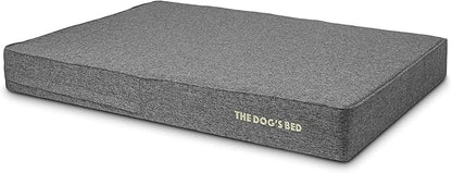 The Dog’s Bed Orthopedic Memory Foam Dog Bed Mattress, Linen Fabric, Grey Linen, XXL, 6-Inch