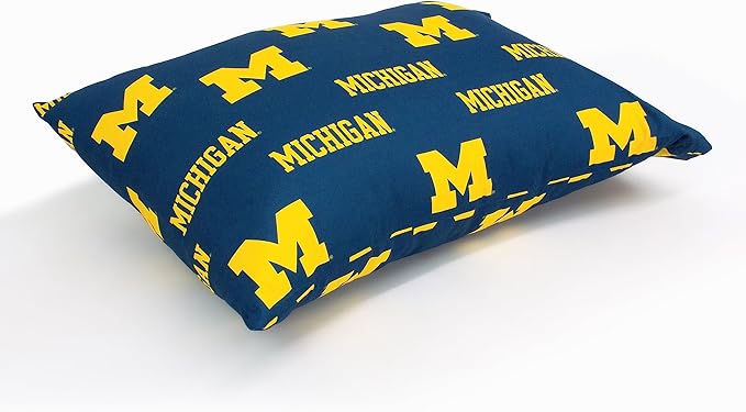 College Covers Everything Comfy Michigan Wolverines Pillowcase Pair, Standard, 20" x 30", Includes 2 Pillowcases