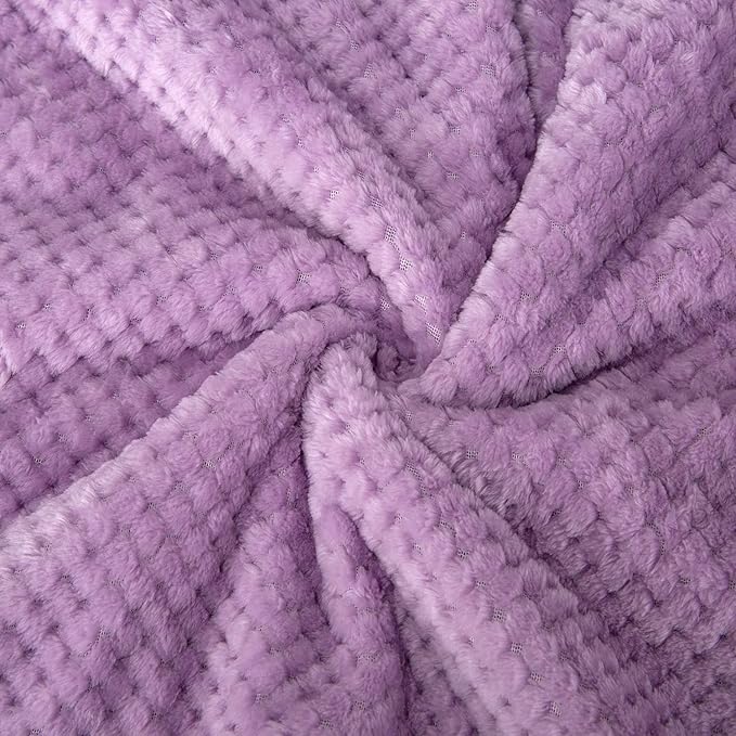 Fuzzy Pet Blanket, Warm and Soft Plush Fleece for Dog, Cat Bed, Couch, Sofa, Travel, Outdoor, Camping (32" x 40", DG-Lavender)