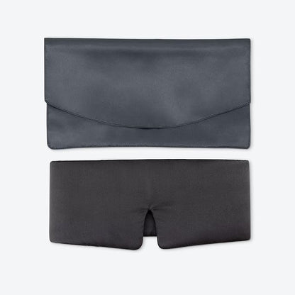 Baloo Silk Weighted Sleep Mask (Grey - 0.6 lb) | Light Blocking & Sound Muffling Eye Mask for Sleeping | Cool, Soft & Comforting