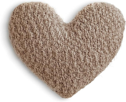 DEMDACO Camel Brown Giving Heart 11 x 10 Plush Polyester Decorative Throw Pillow