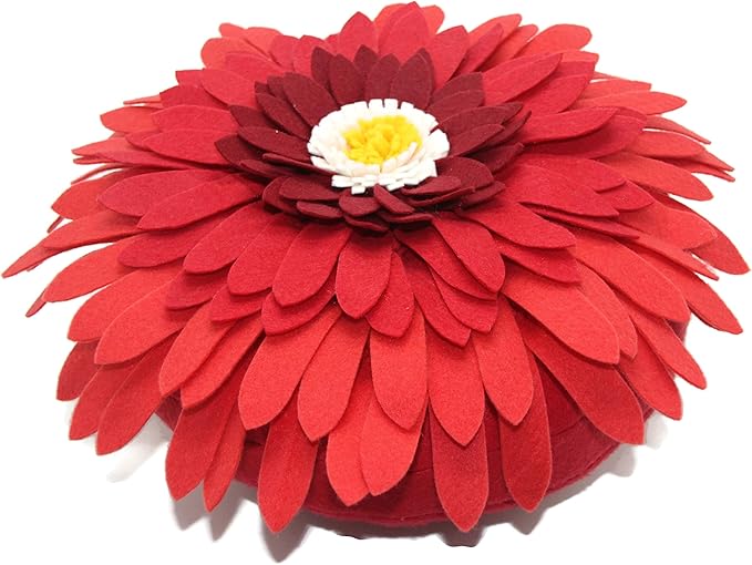 Contempo Lifestyles Flower Pillow, 3D Handmade Accent Decorative Flower Shaped Pillow for Couch & Bed, Living Room, Gifts for Her