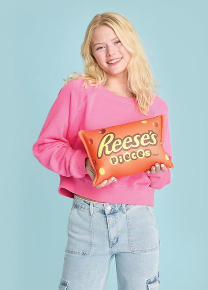 iscream Reese's Pieces Package Photoreal Print 12" x 7" Microbead Mini Accent Pillow