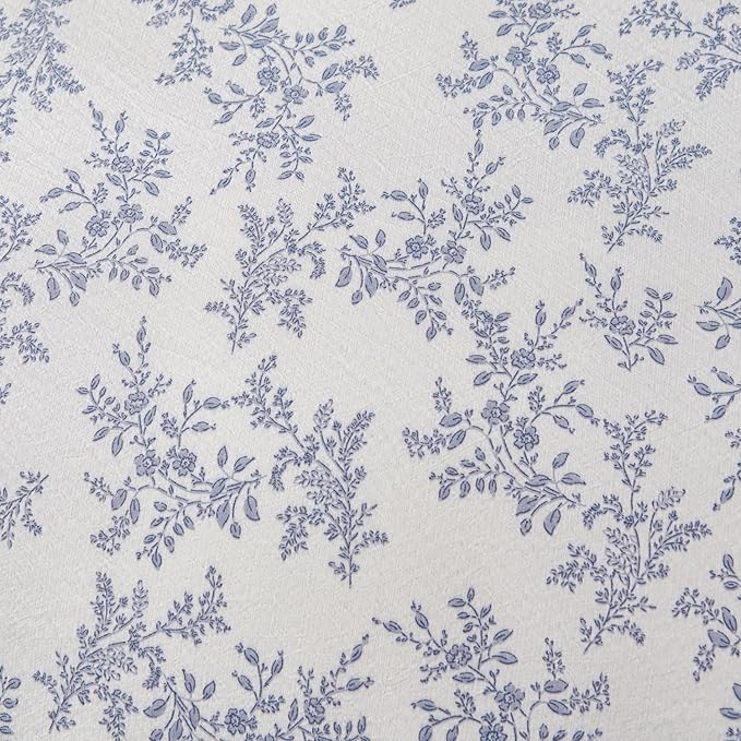 Comforter Set King Floral Soft Cute Bedding Sets Garden Style Blue Flower Print Botanical Floral Comforter for All Seasons and 1 Pillowcases