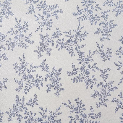 Comforter Set King Floral Soft Cute Bedding Sets Garden Style Blue Flower Print Botanical Floral Comforter for All Seasons and 1 Pillowcases