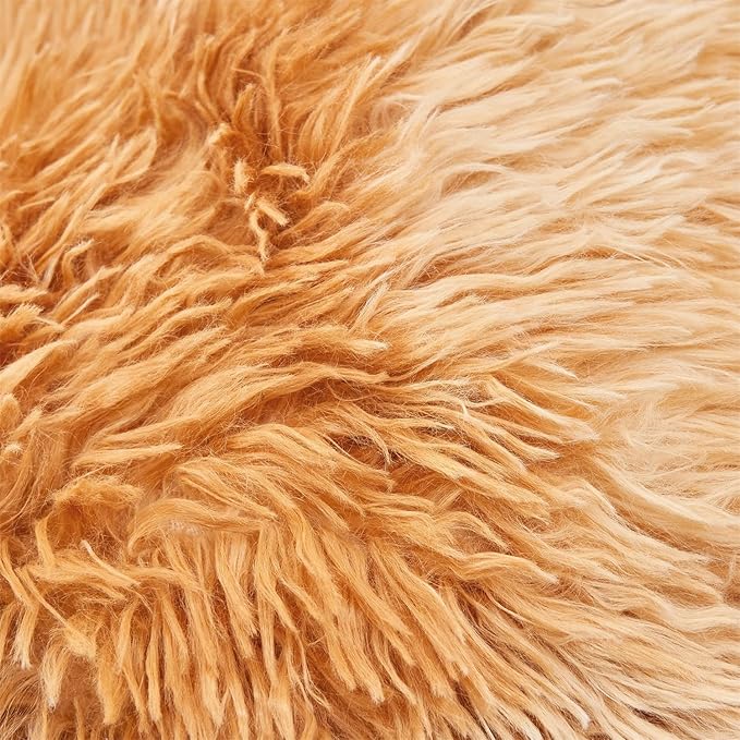 MOOWOO Fluffy Heart Pillow, Faux Fur Throw Pillow,Sherpa Plush Fluffy, Cute Soft Throw Cushion, Valentines Day,Thanks Giving Days,Christmas Day Decorative for Home Bed Couch Heart Shape