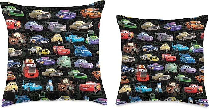 Disney Pixar Cars Characters All-Over Print Throw Pillow