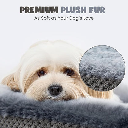 Arthritis Dog Bed, Orthopedic Dog Bed with Memory Foam, Extra Spacious Pet Bed with Supportive Sides, Removable Washable Cover, Designed for Senior Dogs Comfort Better Sleep and Joint Support