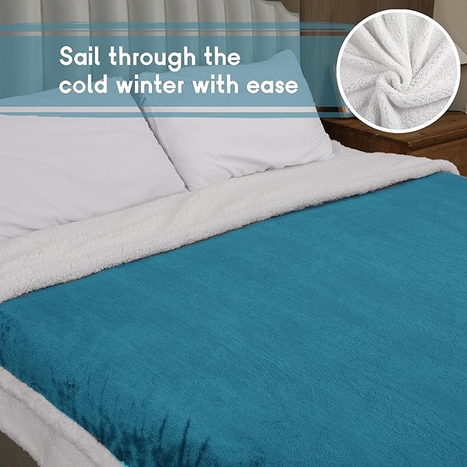 Heated Blanket Electric Blanket Full Size 72''x84'' with 9 Heating Levels, 1-10 Hour Auto Shut Off, Machine Washable, Flannel & Sherpa Soft Warming Blanket for Couch, Bed, Office - Dark Green