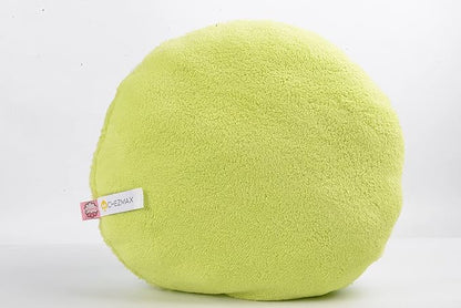 ChezMax Macaron Pillow Plush Back Bolster Cushion Microbead Throw Pillow Case Round Seat Cushion Home Decor Pillow for Sofa Bedroom Office Dormitory Car 14.5" Gradient Green