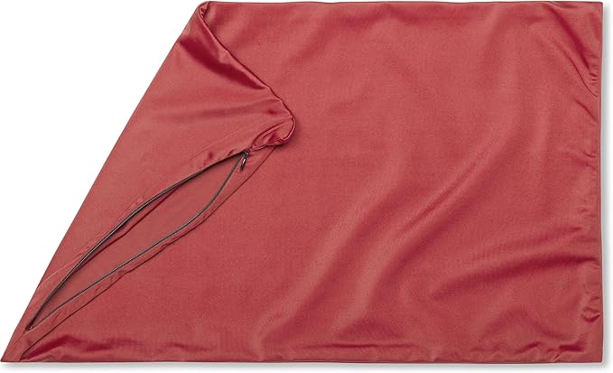 PILLOWY 12"x20" Throw Pillowcases (Cover Only) - 85/15 Nylon, Spandex - Luxurious, Silky, Stretchy & Soft - 1Pcs Solid Color - A Perfect Choice for Couch Chairs Sofa Bed Adult or Kids Bedroom, Maroon