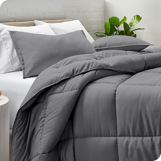 Bare Home Comforter Set - Queen Size - Ultra-Soft - Goose Down Alternative - Premium 1800 Series - All Season Warmth (Queen, Turquoise)