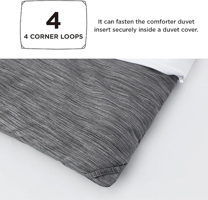 Bedsure California King Comforter Set -Charcoal Grey Soft Bedding for All Seasons, Cationic Dyed Bed Set, 3 Pieces, 1 California King Size Comforter (104"x96") and 2 Pillow Shams (20"x36"+2")