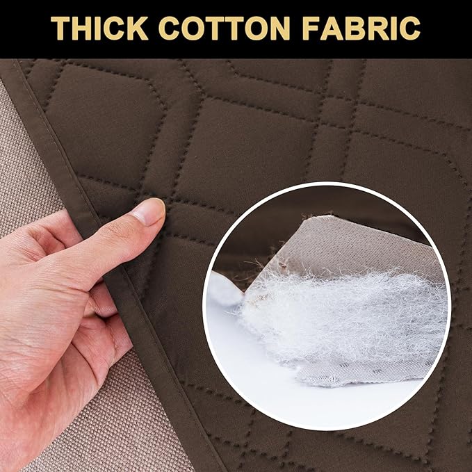 PrinceDeco Waterproof Couch Cover for Dogs Anti-Slip Dog Blanket Cover Washable for Furniture Sofa, Crate, RV Seats,Car, Pet Puppy Essentials (32x62 Inch, Brown)