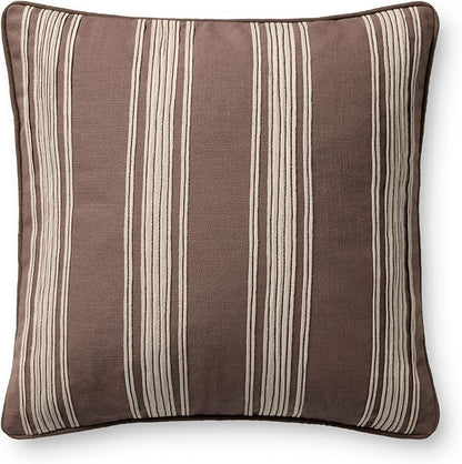Loloi Chris Loves Julia Verona Collection PCJ0033 Brown 18'' x 18'' Cover Only Pillow