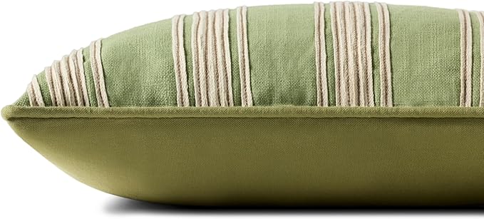 Loloi Chris Loves Julia Verona Collection PCJ0033 Green 13'' x 21'' Cover Only Pillow