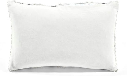 Lush Decor Bria Stripe Decorative Throw Pillow Cover, 20" W x 13" L, Gray - Rectangle Pillow Cover - Throw Pillows For Bed, Couch, Or Chair