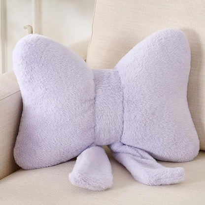 Bowknot Throw Pillows Bow Decorative Pillow Aesthetic Home Decor Knot Plush Pillows Soft Seat Cushions Cute Throw Pillow for Couch Bow Room Decor
