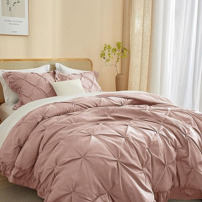 Farmhouse Lightweight Bedding Comforter Set, 1x90x90 Inch Microfiber Comforter with 2x20x26 Pillowcases, Cozy Soft Warm Comforter Set for Bed, Queen Size