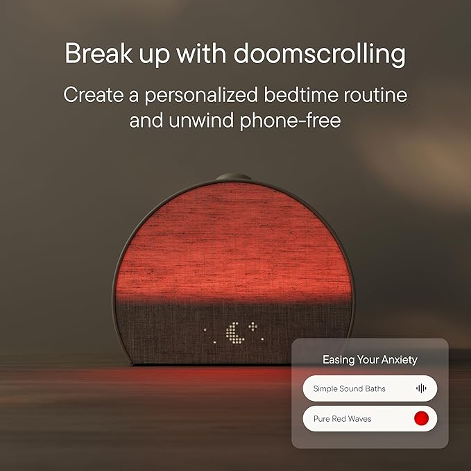 Hatch Restore 3 Sunrise Alarm Clock, Sound Machine, Smart Light (Putty) - White Noise, Screen-Free Sleep Routine