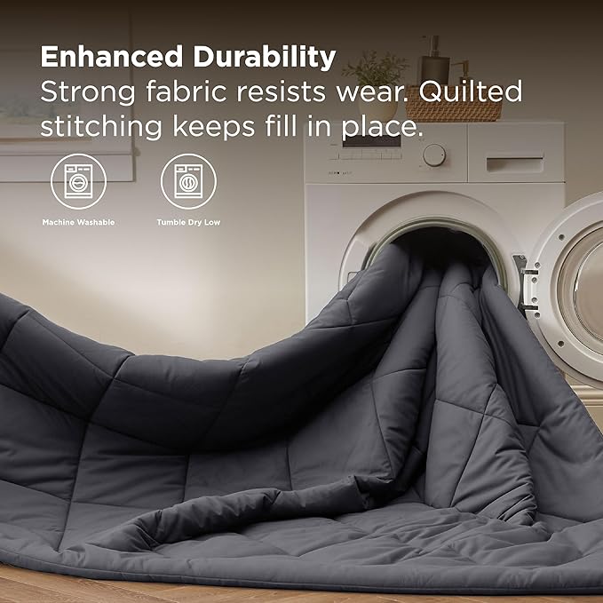 Bedsure 5 Pieces Twin Comforter Set Premium Series, Hotel Luxury Soft Bed in a Bag, Goose Down Alternative, Safe for Sensitive Skin Bedding Comforter All Season Medium Warmth, Dark Grey Twin Size