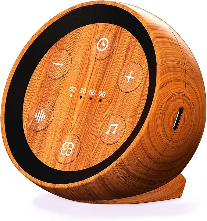 Battery Small Sound Machine White Noise Machine for Baby Kid Adult with 32 Calming Sounds 32 Volume Levels Portable Sleep Brown Noise Machine with 4 Timer Memory Function for Travel Office Privacy
