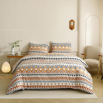 CLOTHKNOW Aztec Comforter Set Twin/Twin XL Southwestern Bedding Comforter Sets Geometric Aztec Navajo Bedding Sets Twin