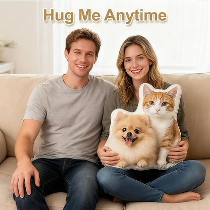Customizable Photo Throw Pillows, Personalize Your Dog, cat or Couple Photos as Throw Pillows, for Halloween, Christmas, Birthdays.