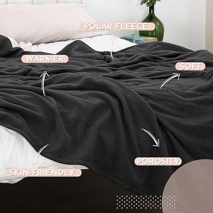 Electric Heated Blanket 72"x84" Full Size Microplush Cover Blanket 4 Heat Settings & 10 Hours Auto Off, Cozy & Breathable, Warm All Night, Iron Grey