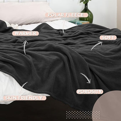 Electric Heated Blanket 72"x84" Full Size Microplush Cover Blanket 4 Heat Settings & 10 Hours Auto Off, Cozy & Breathable, Warm All Night, Iron Grey