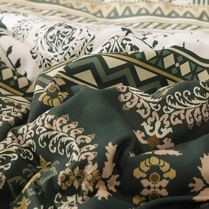 Geniospin King Size Comforter Set- 7 Pieces Boho Bed in a Bag, Western Bedding Set for All Seasons, Soft Aztec Bedding, Lightweight Comforter Bed Set with Sheets, Pillowcases & Shams
