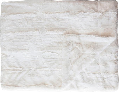 Minky Couture Sorbet Blanket - Ultra-Soft Throw for Silky Smooth Comfort - Premium Decorative Throw Blanket - Midweight, Breathable Fabric - Machine Washable Adult, Vanilla